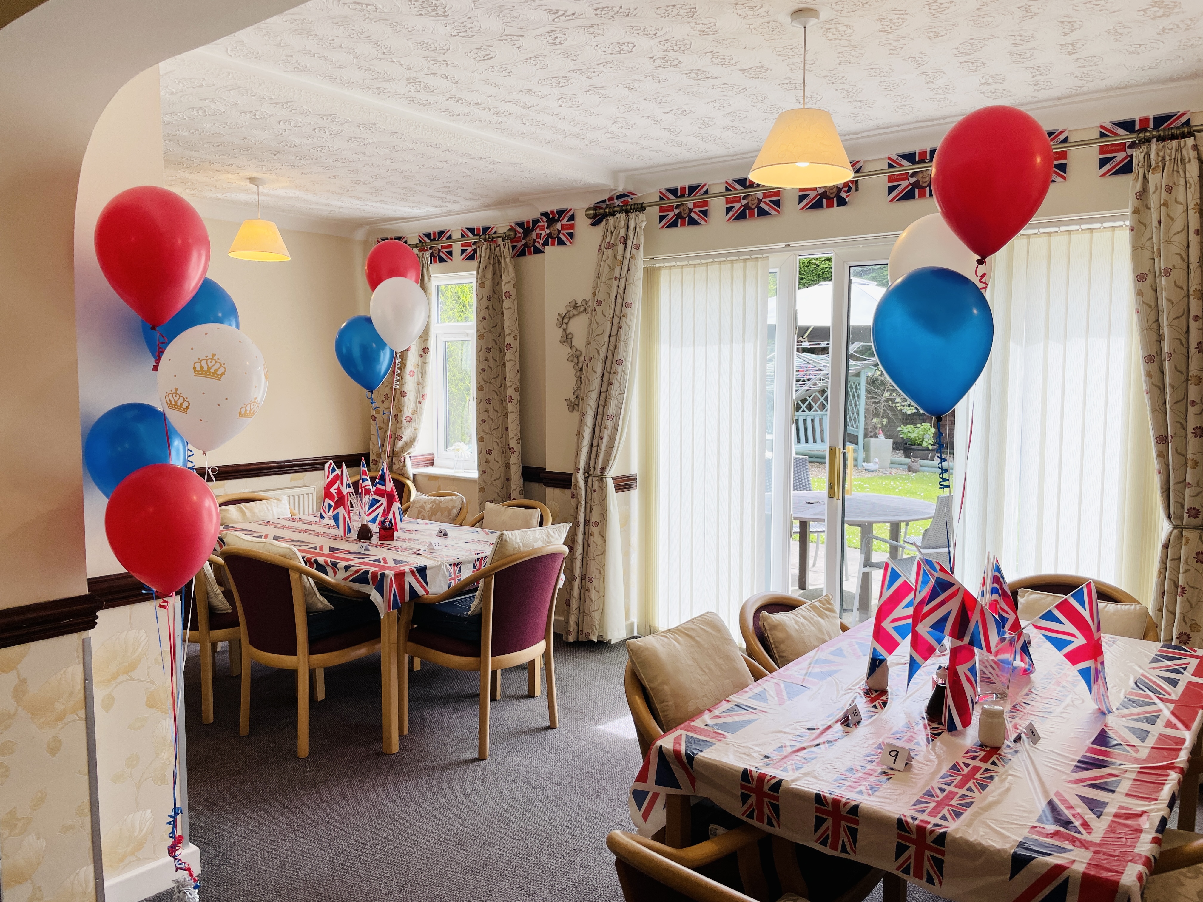 Our Bristol Care Home set up for Queen's Jubilee Celebrations