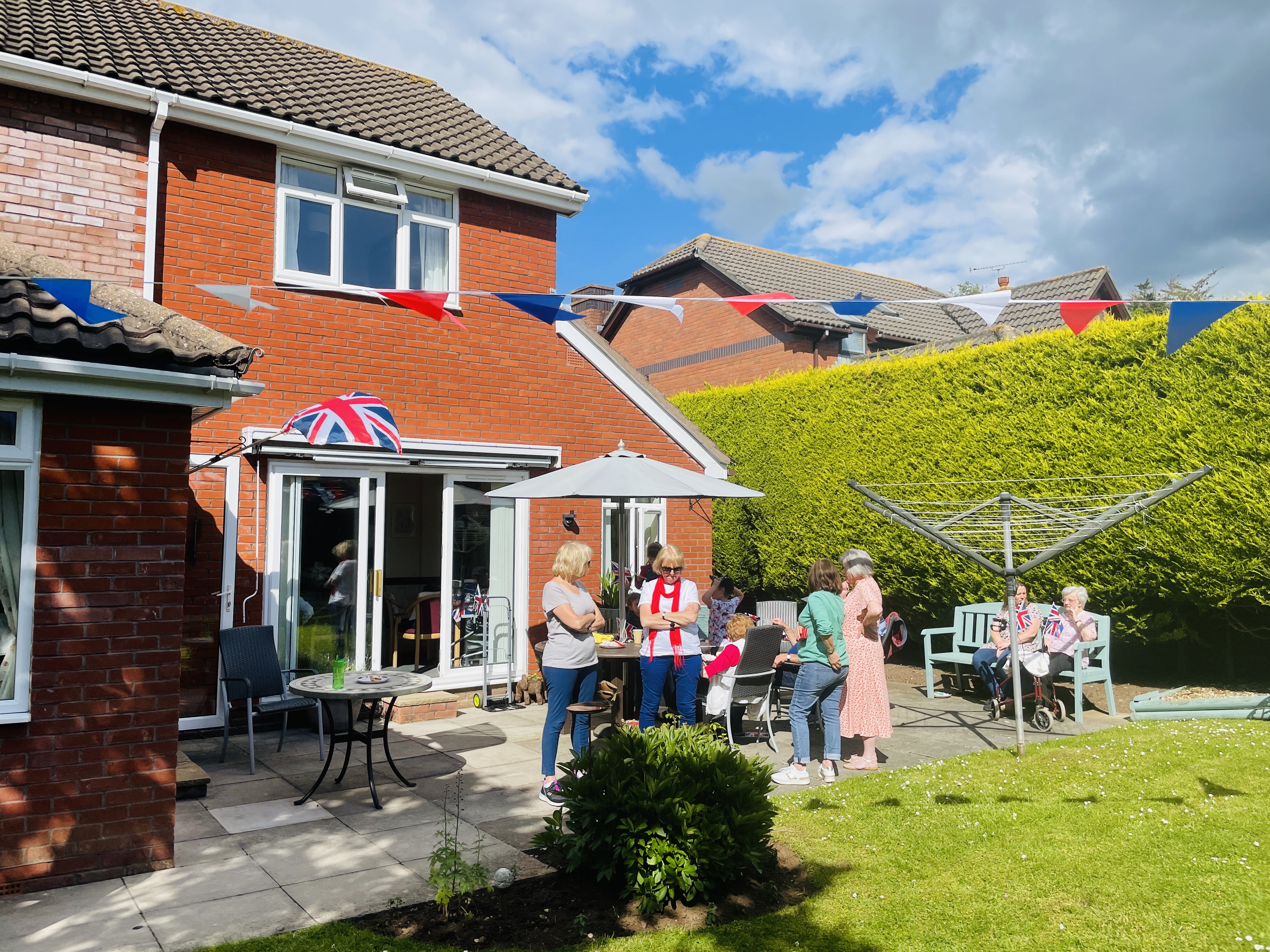 Celebrations in the garden for the Queen's Platinum Jubilee
