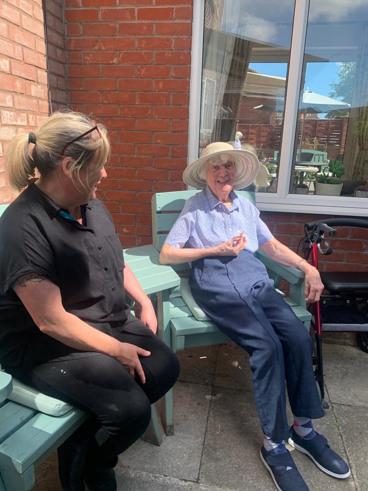 One to one time with our Residents